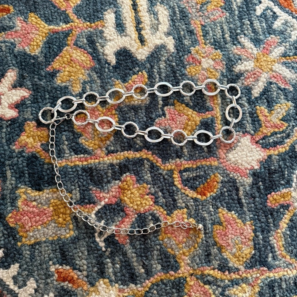 Silver Circular Chain Belt